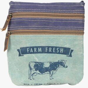 Clea Ray Farm Fresh Canvas Crossbody Purse - Upcycled Americana Bag